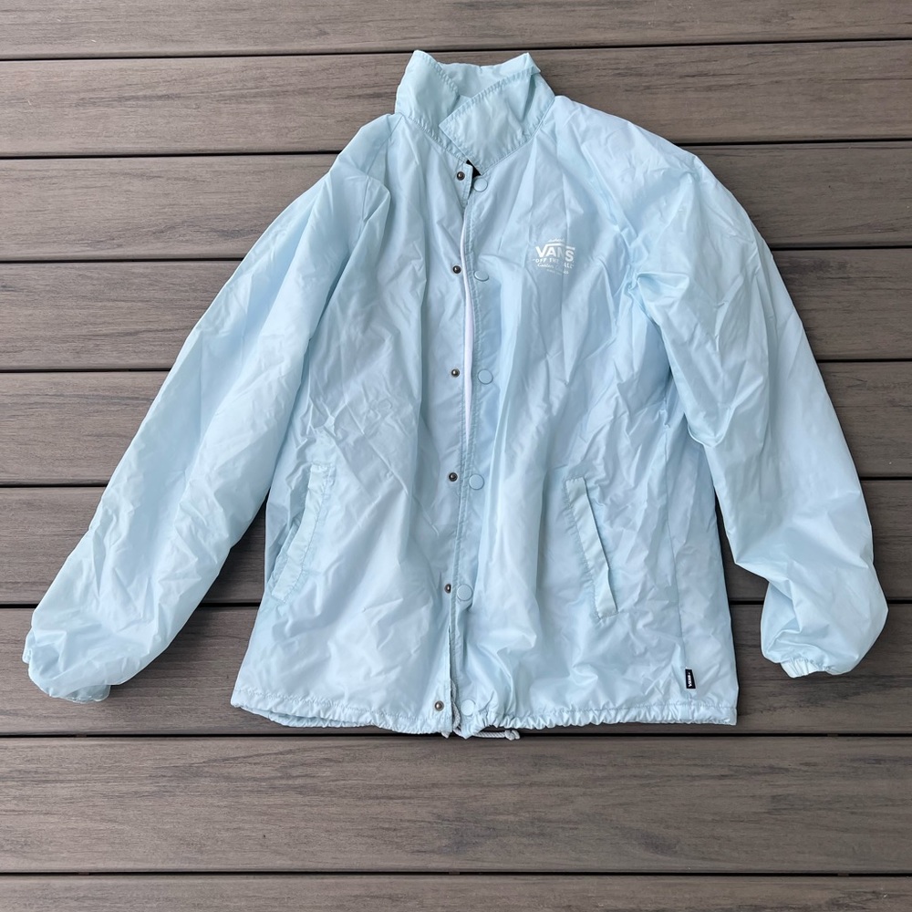 Vans Jacket Women Large Light Blue